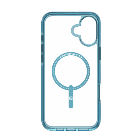ZAGG Santa Cruz Snap - obudowa ochronna do iPhone 16 Plus kompatybilna z MagSafe (retro blue)