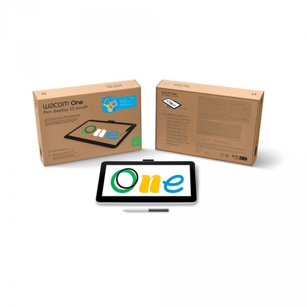 Wacom One 13- tablet z ekranem dotykowym 13,3&quot; Full  HD, piórko Wacom One Pen z 4096 poziomami nacisku (2023)