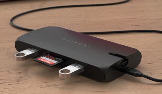 Satechi on the go multiport adapter - adapter do urządzeń mobilnych USB-C (USB-C PD, 2x USB-A, HDMI 4K, VGA, Ethernet, czytnik k