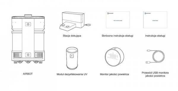 Oczyszczacz powietrza Ecovacs Airbot Z1 (szary)