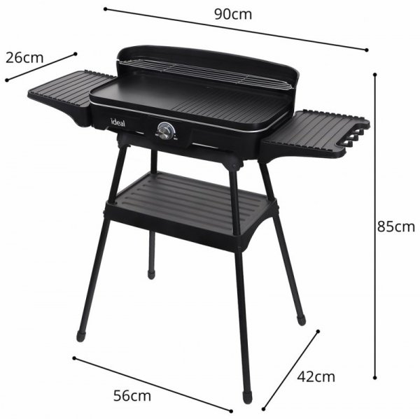 ELDOM GRILL ELEKTRYCZNY WOLNOSTOJĄCY 2W1