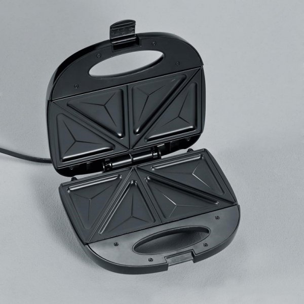 SEVERIN SANDWICH-TOSTER, STAL, PŁYTY Z POWŁOKĄ ANTYADHEZYJNĄ, ŁATWE CZYSZCZENIE, GUMOWE NÓŻKI, MOC 600W SA2969