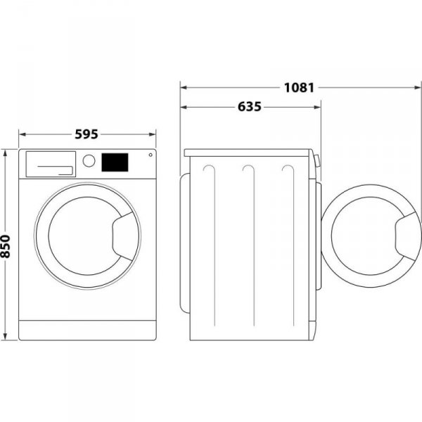 Pralko-suszarka WHIRLPOOL FFWDD 1076258 SV EE