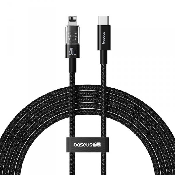 Kabel Baseus Gem USP C-IP 20W 2m (czarny)