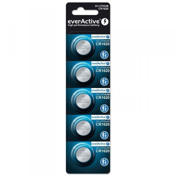 EVERACTIVE BATERIA LITOWA CR1620 BLISTER 5 SZT. CR16205BL