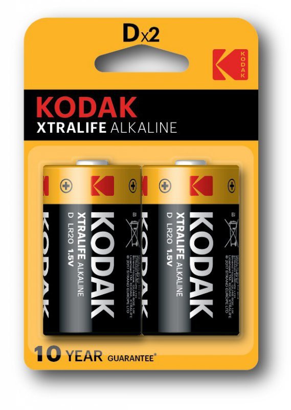 KODAK BATERIE ALKALICZNE XTRALIFE ALK.LR20 &quot;D&quot; BLISTER [KPL=2SZT]