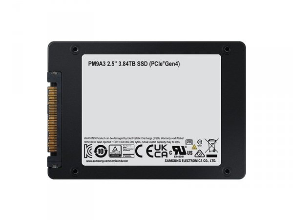 Dysk SSD Samsung PM9A3 3.84TB U.2 NVMe Gen4 MZQL23T8HCLS-00A07 (DWPD 1)