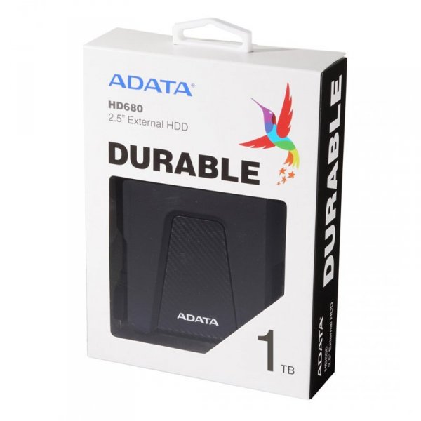 Dysk zewnętrzny HDD ADATA HD680 (1TB; 2.5&quot;; USB 3.2; czarny)