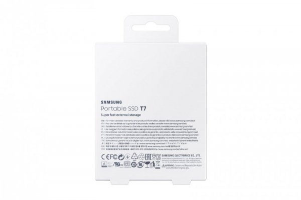 Dysk zewnętrzny SSD Samsung T7 (1TB; USB 3.2; szary; MU-PC1T0T/WW)