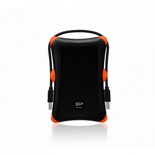 Dysk zewnętrzny HDD Silicon Power Armor A30 (1TB; 2.5&quot;; USB 3.2; 5400 obr/min; Orange-Black; SP010TBPHDA30S3K)