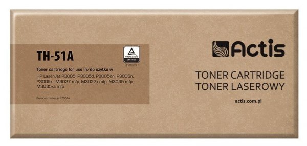 Actis TH-51A Toner (zamiennik HP 51A Q7551A; Standard; 6500 stron; czarny)