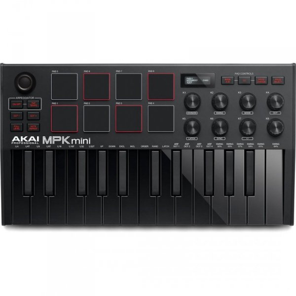 AKAI MPK MINI 3 BLACK - Mini klawiatura sterująca