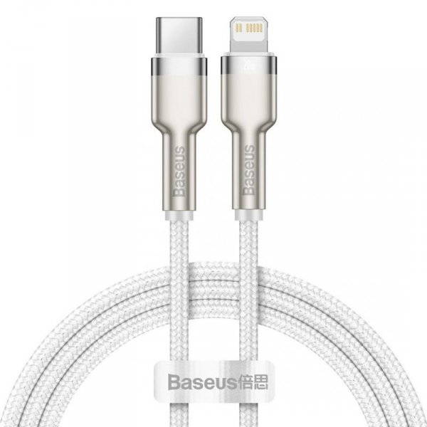 BASEUS KABEL USB-C LIGHTNING CAFULE PD 1M BIAŁY