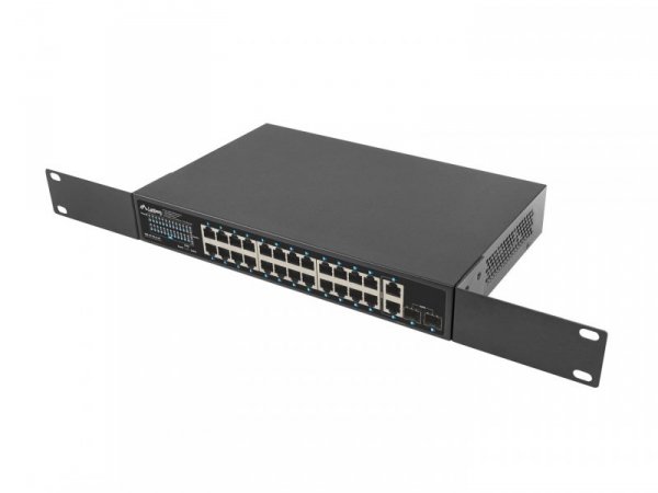 LANBERG SWITCH POE RACK 19&quot; 24X 1GB POE+/2X GB/2X SFP 250W RSGE-24P-2GE-2S-250