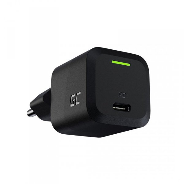 GREEN CELL ŁADOWARKA USB-C GAN GC POWERGAN 33W PD 3.0 QC 3.0 USB-C CZARNA
