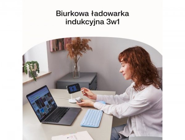 GREEN CELL ŁADOWARKA INDUKCYJNA - STOJAK GC MAGSCAPE 3W1 MAGSAFE MAGNETYCZNA CZARNA