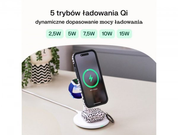 GREEN CELL ŁADOWARKA INDUKCYJNA - STOJAK GC MAGSCAPE 3W1 MAGSAFE MAGNETYCZNA CZARNA
