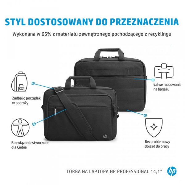 Torba HP Professional Laptop Bag do notebooka 14,1&quot; czarna 500S8AA