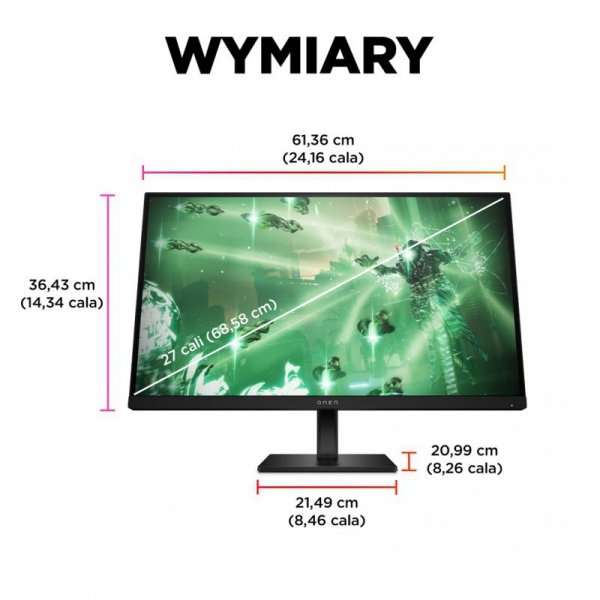 MONITOR HP LED, QHD 27&quot; OMEN 27q (780H4E9) 165Hz
