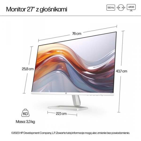 MONITOR HP LED IPS 27&quot; 527sa (94F48E9) 100Hz