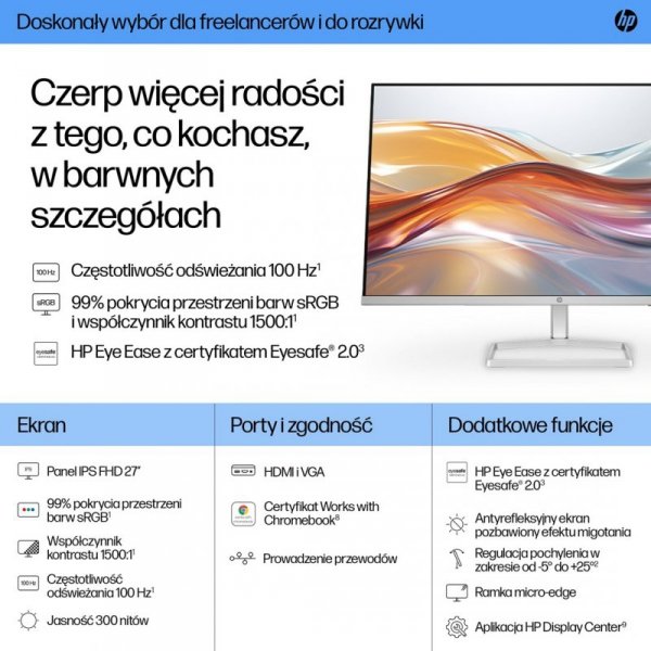 MONITOR HP LED IPS 27&quot; 527sf (94F44E9) 100Hz