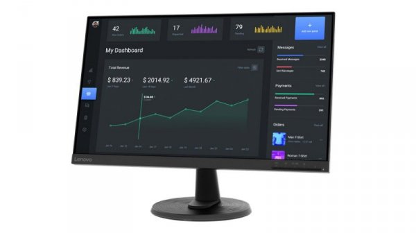 Lenovo D24-40 23.8&quot; FHD 7ms 70Hz 250nits Raven Black