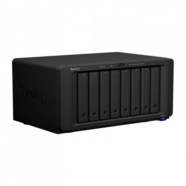 NAS Synology DS1821+; Tower; 8x (3.5”/2.5&quot; SATA HDD/SSD); AMD Ryzen V1500B;,4 GB DDR4 (max. 32GB),4 x 1GbE RJ-45