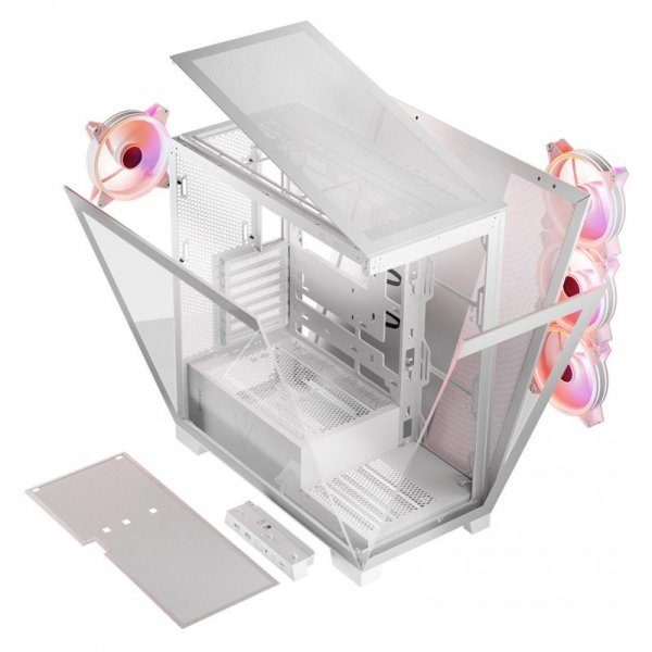 MODECOM OBUDOWA VOLCNO SPACE APEX ARGB MIDI WHITE
