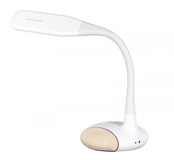 Nowoczesna lampka na biurko wielokolorowa RGB LED Activejet VENUS RGB biała z funkcją oświetlenia nocnego