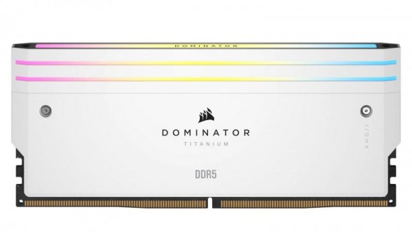DOMINATOR TITANIUM RGB 64 GB (4x16 GB) DDR5 DRAM 6000 MT/s CL36 Intel XMP White