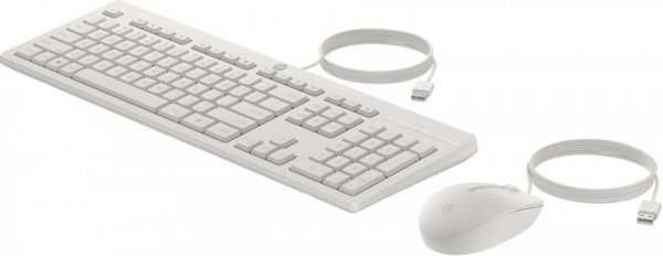 Klawiatura + mysz  HP 225 Wired Mouse and Keyboard Combo White 86J24AA