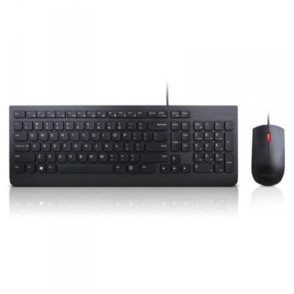 Zestaw klawiatura + mysz membranowa Lenovo 4X30L79883 (USB 2.0; (US); kolor czarny; optyczna; 1000 DPI)