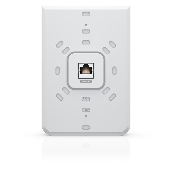 Acces Point Wi-Fi  6 Ubiquiti UniFi U6 In-Wall 2.4GHz(2x2)/5GHz(4x4)/6GHz(–) PoE+/PoE 4x1G 1x2,5G