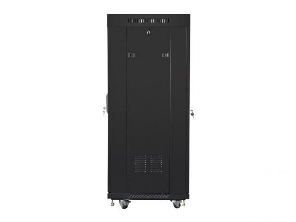 LANBERG SZAFA STOJĄCA RACK 19&quot; 27U 600X600 DRZWI PERFOROWANE LCD CZARNA (FLAT PACK) FF01-6627-23BL