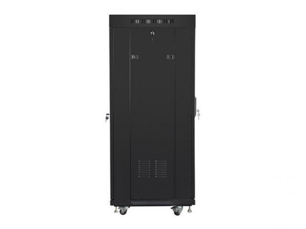 LANBERG SZAFA STOJĄCA RACK 19&quot; 27U 600X600 DRZWI PERFOROWANE LCD CZARNA (FLAT PACK) FF01-6627-23BL