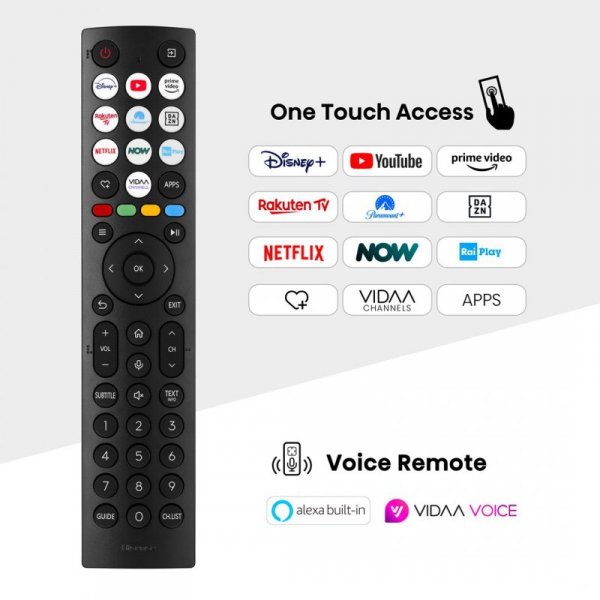 Telewizor HISENSE 65U6NQ 65&quot; MINILED 4K VIDAA Dolby Vision Dolby Atmos HDMI 2.1 Szary