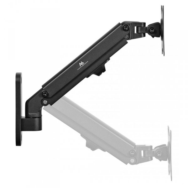 MACLEAN UCHWYT NAŚCIENNY MONITORA 17&quot;-27&quot; SPRĘŻYNA GAZOWA MAX 7KG MC-458