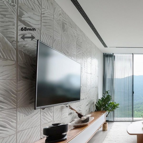MACLEAN UCHWYT DO TV MAX VESA 600X400, 32-90&quot;, 80KG, REG. ODCHYLENIA +15°~-15° MC-421