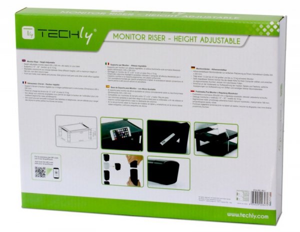 TECHLY STOLIK PODSTAWKA POD MONITOR Z REGULACJĄ WY