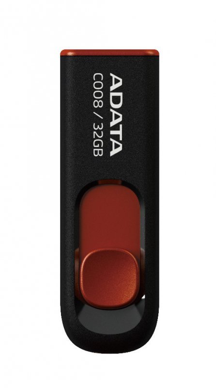 Adata Pendrive  DashDrive Classic C008 32GB USB2.0 czarno-czerwone