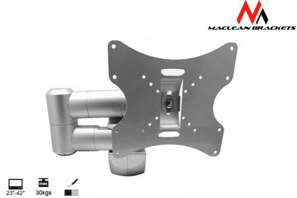 Maclean Uchwyt do monitora 23-42&#039;&#039;  30 kg uniwersalny MC-503A S max vesa 200 srebrny