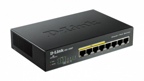 D-Link Switch 8-port  10/100/1000Gigabit Metal Housing Desktop