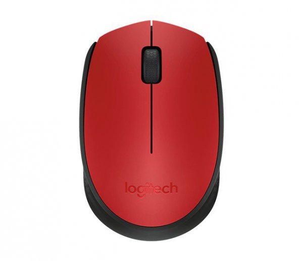 Logitech M171 Red Mysz Bezprzewodowa 910-004641