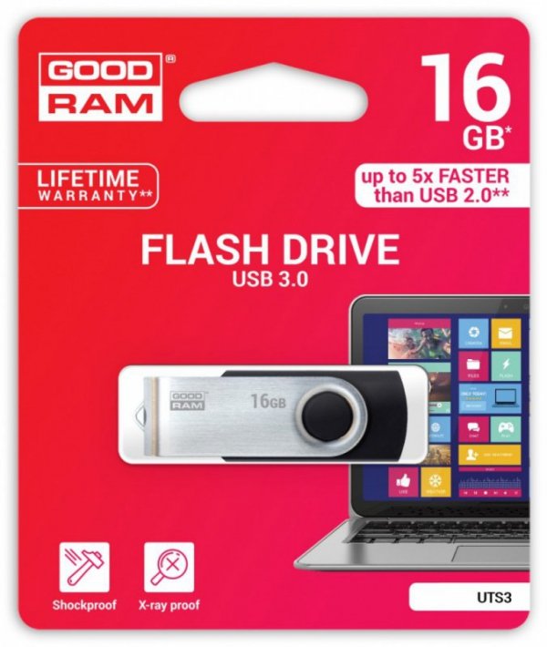 GOODRAM TWISTER BLACK 16GB USB 3.0