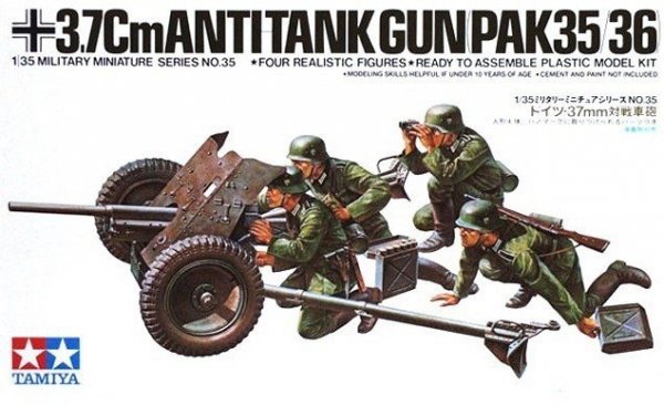 Tamiya Model plastikowy German 37 mm Anti-tank Gun