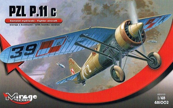 Mirage Model plastikowy PZL P-11c Wersja z bombami