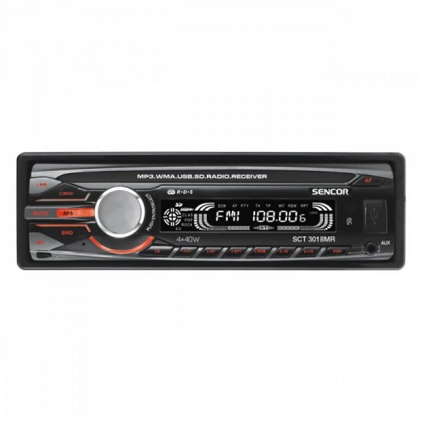 Sencor Radio samochodowe z pilotem SCT 3018MR Moc4x40W,USB/SD/MMC