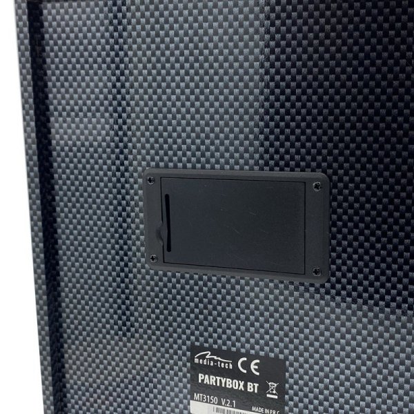 Media-Tech Głośnik PARTYBOX BT MT3150 Karaoke/Bluetooth 5.0/FM/MP3/USB/AUX/LED/USB-C/RMS 18W/PMPO 800W.