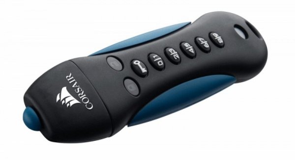 Corsair PADLOCK 3 64GB USB3.0 keypad, Secure 256-bit hardware AES       encryption