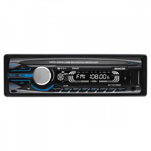 Sencor Radioodtwarzacz SCT 5017BMR Moc 4x40W Bluetooth z mikrofonem USB/SD/MMC, MP3,WMA